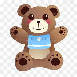 棕色熊宝宝可爱的猫咪性格不同姿势矢量猫咪品种可爱小猫宠物肖像蓬松