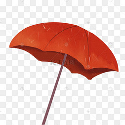红色雨伞卡通