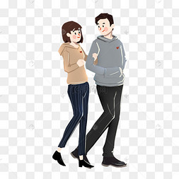 情侣手挽手