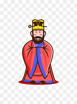 矢量卡通中国古代明朝官员大臣元