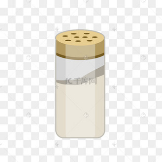 手绘卡通调料胡椒粉矢量素材