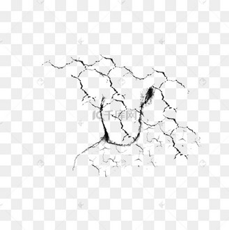 干涸裂纹裂痕矢量元素