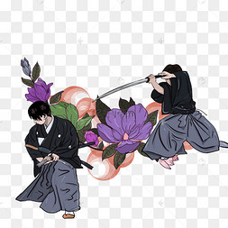 日本剑道俱乐部网站卡通宣传小插