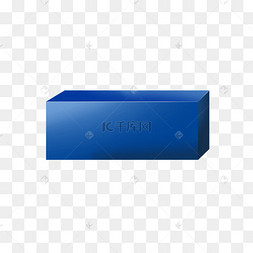 卡通蓝色长方体下载