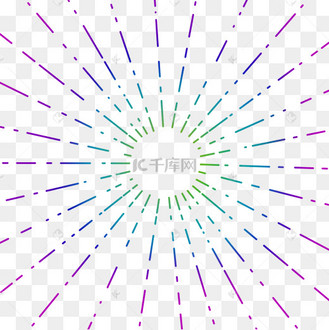 点线式放射线条