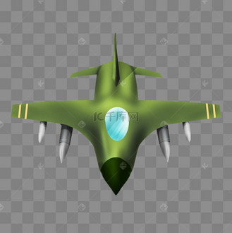 绿色迷彩战斗机
