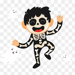 万圣节小骷髅人
