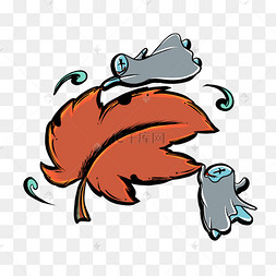 万圣节獠牙恶魂灵魂秋叶的小鬼们