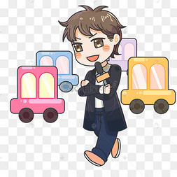 拿话筒卡通人物