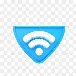 立体外网信号标志c4d装饰