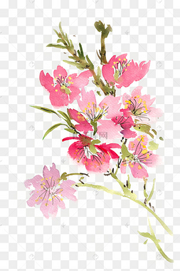 png下载psd手绘冬季被雪覆盖的树枝树杈下载 png下载psd手绘彩色水墨