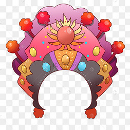 中国风京剧帽子