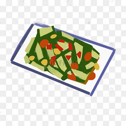 男孩吃瓜围观表情手绘瓜藤png素材凉拌青瓜网纹瓜蜜瓜哈密瓜吃瓜专用