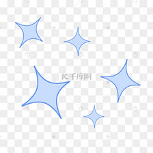 四角星四芒星png素材