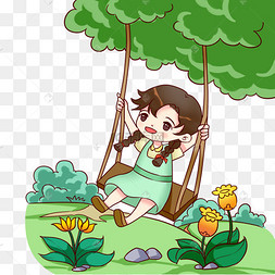 荡秋千的女孩