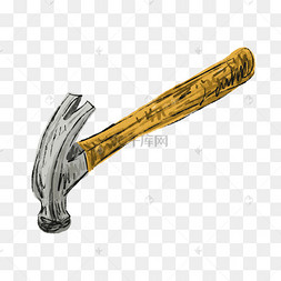手绘劳动工具劳动节羊角锤