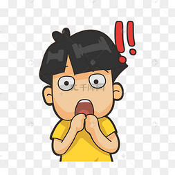 惊讶卡通可爱