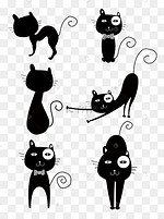 猫剪影图片 猫剪影图片素材免费下载 千库网