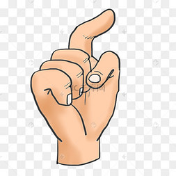 卡通触摸手势