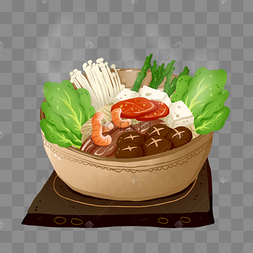 传统美食之日式火锅免抠元素