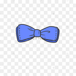 父亲节蝴蝶结领结蓝色
