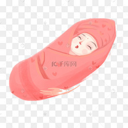 襁褓中的可爱婴儿