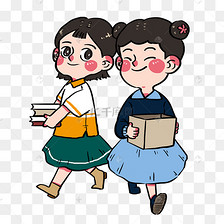 贴秋膘手绘可爱吃肉的女孩免扣