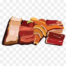 肉的卡通图