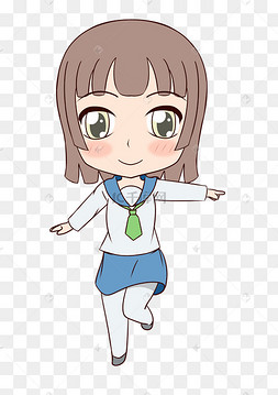 卡通校园招生小学生
