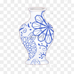手绘中国风水墨青花瓷