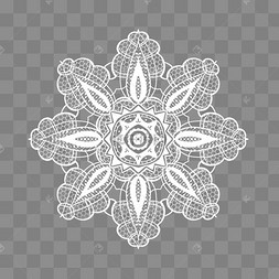 白色复古蕾丝花纹