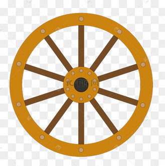 传统木制木质车轮车轱辘
