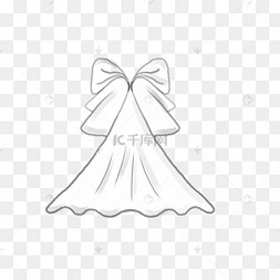 婚礼新娘头纱白色高档蝴蝶结风格