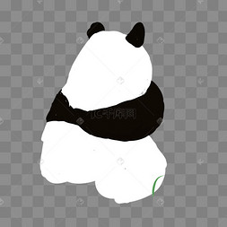 熊猫的背影