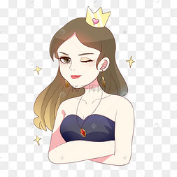 头戴皇冠美女