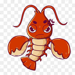 生气的小龙虾表情包