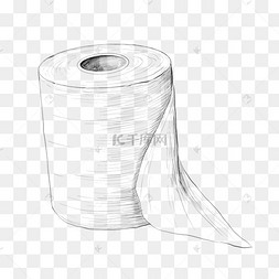 卫生纸插画下载 png下载psd简约线条儿童节礼物下载 png下载psd素描花