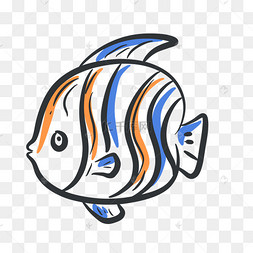 鱼类线条