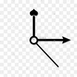 时钟指针黑色图片-时钟指针黑色图片素材免费下载-千库网