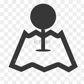 名片上的公司具体黑白剪影地址小图标
