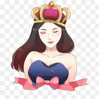 头戴皇冠漂亮女王