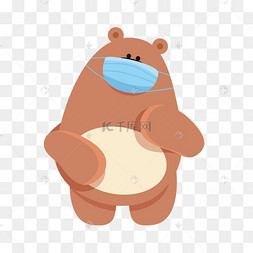 口罩小熊