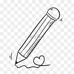 黑白简洁六一儿童节铅笔