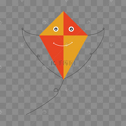卡通带表情的风筝
