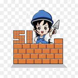 砖头墙壁卡通