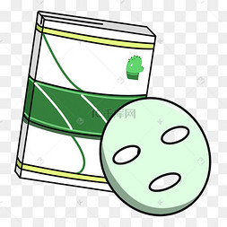 手绘化妆品面膜插画