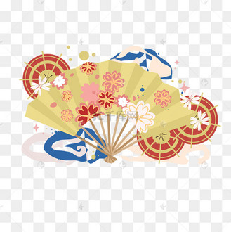 和风扇子装饰