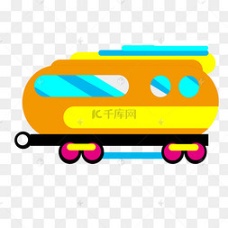 卡通小火车车厢