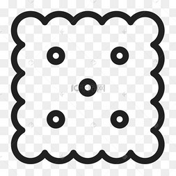 方形的卡通饼干