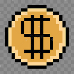 像素风格金币图标